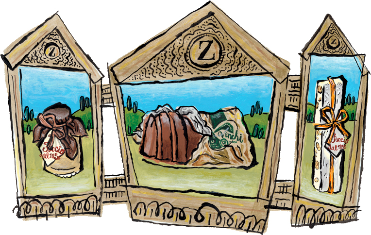 Italian Hazelnut Triptych
