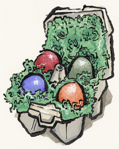 Gianduja Easter Eggs