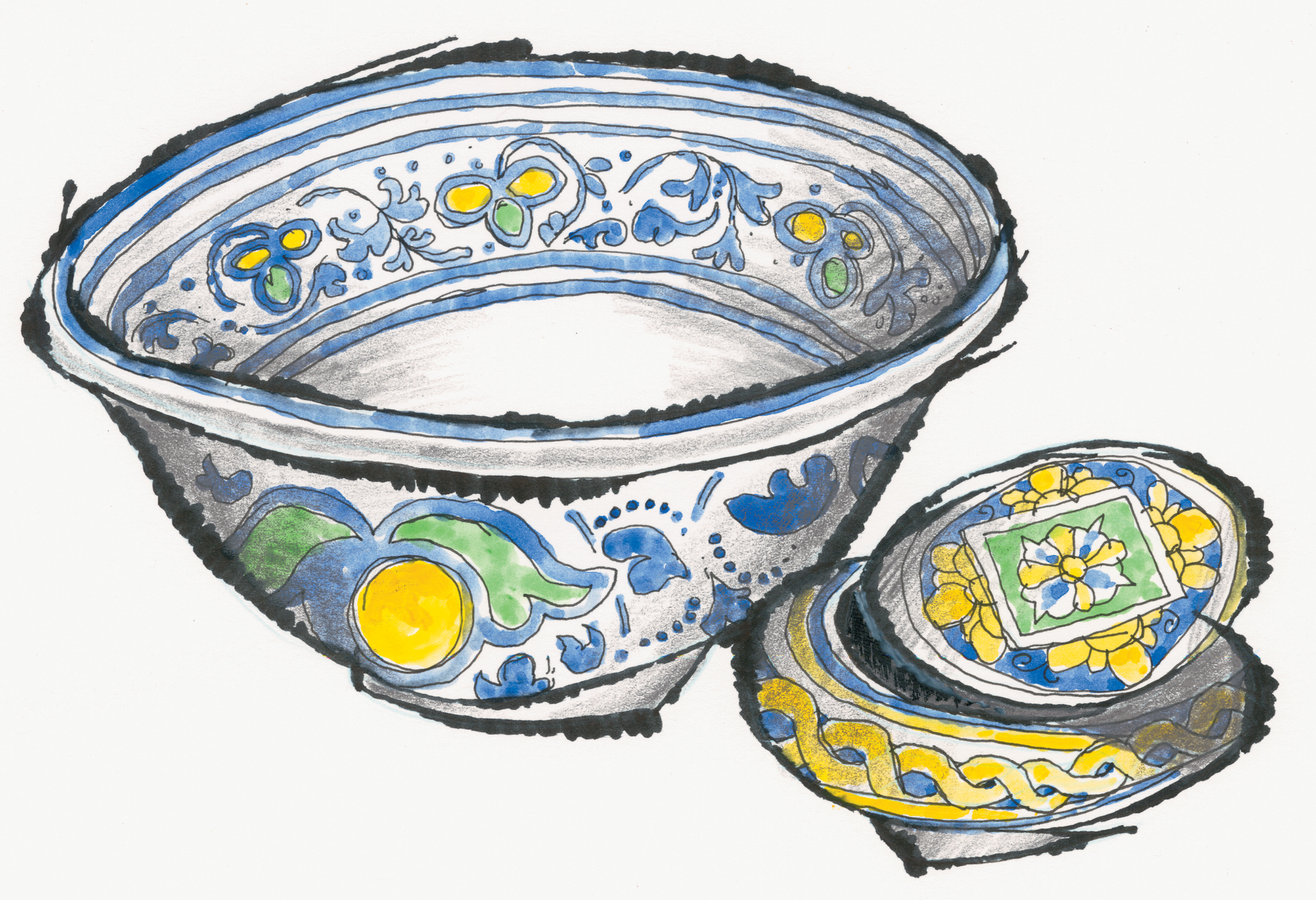 Sicilian Ceramic Set