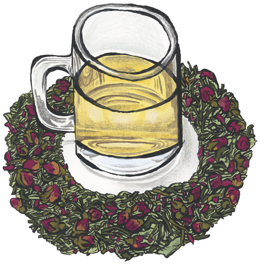 Peppermint Rosebud Tea